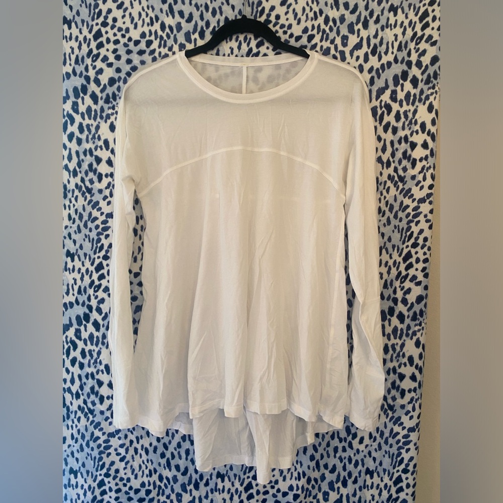Lululemon Athletica White Long Sleeve Top